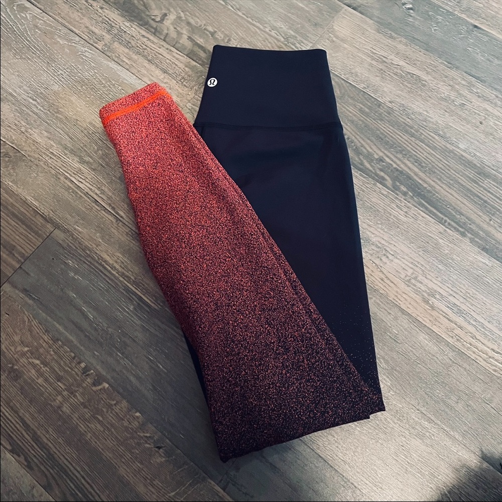 Lululemon Wunder Under High-rise Tight Red Ombré